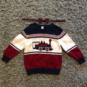 Janie and Jack Boys Size 4 Sweater & Matching Tie